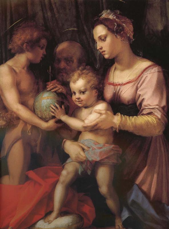 Andrea del Sarto Holy family and younger John oil painting picture